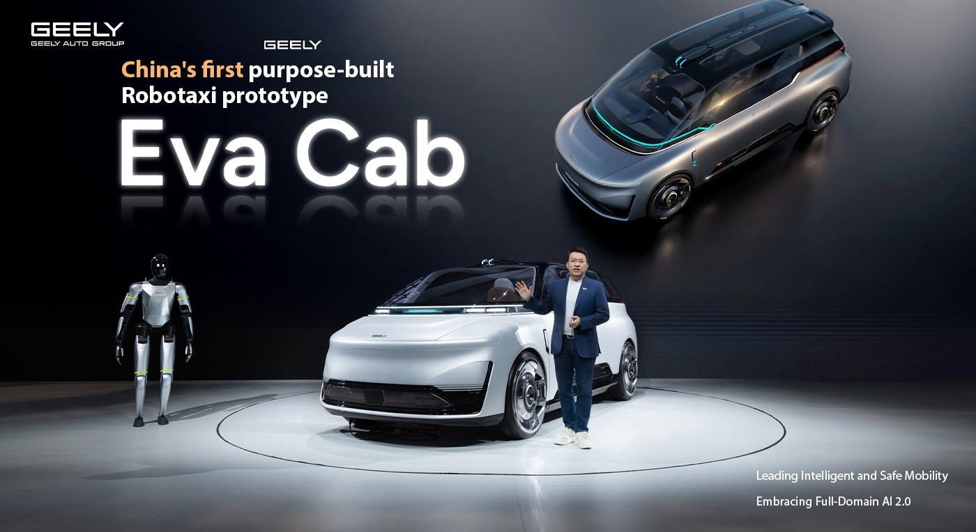 Geely Eva Cab robotaxi debuts | Beijing Auto Show 2026 — article image